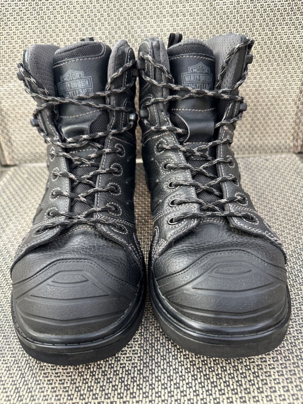 Harley-Davidson Black Men's Lace-Up Motorcycle Boots Size 11